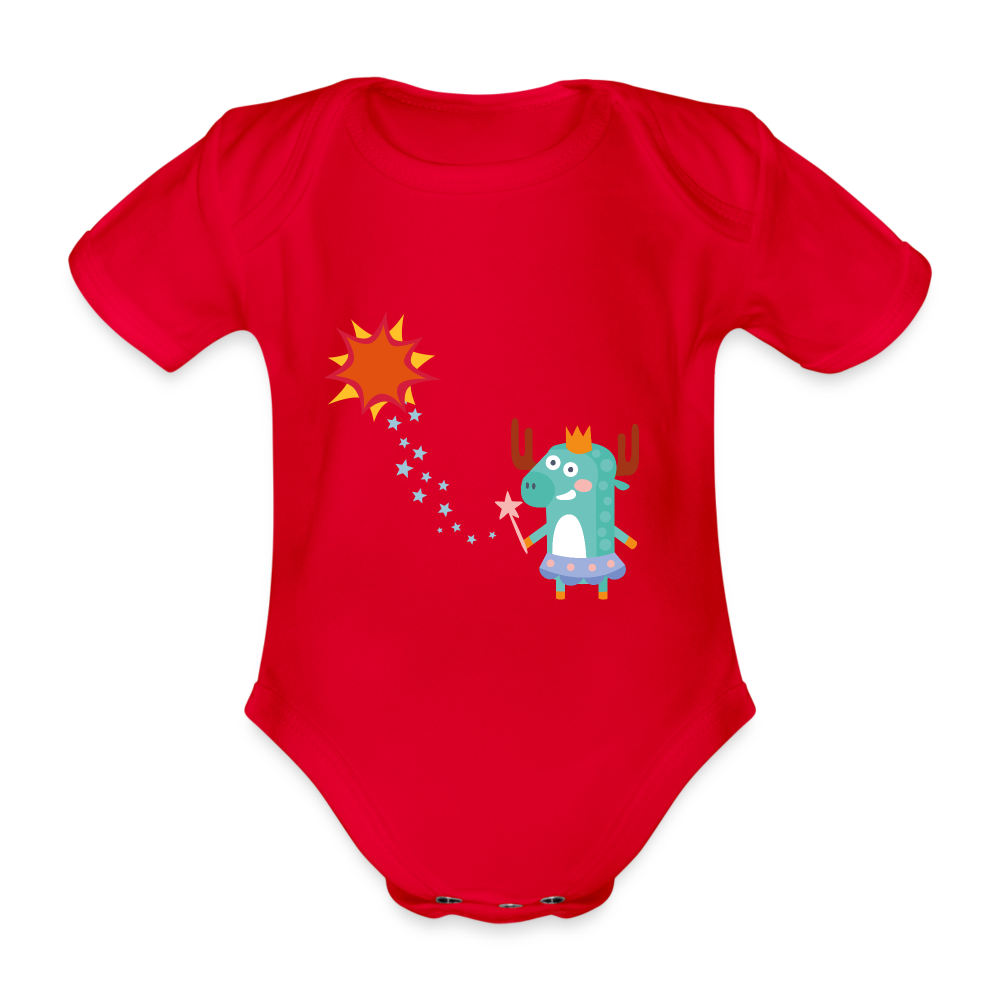 Baby Bio-Kurzarm-Body - Zauberfee (verschiedene Ausführungen) - Rot